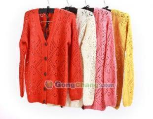 供應淘寶網秋季針織衫批發特價女裝時尚女士鏤空針織衫批發_服裝服飾_世界工廠網中國產品信息庫