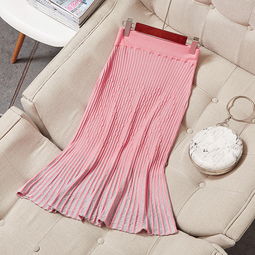 施悅名 精品女裝早春新款喇叭袖壓褶針織衫包臀魚尾裙套裝