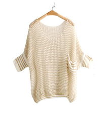 2012秋冬風(fēng)尚 金線(xiàn)稀疏針織套頭衫，勾勒個(gè)性大氣之美