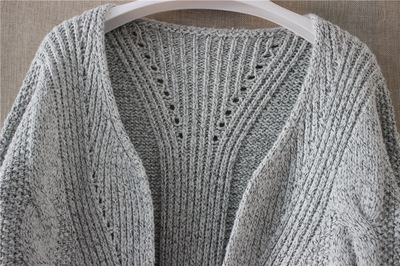 2015秋冬新風(fēng)尚 大麻花口袋粗線(xiàn)針織開(kāi)衫，詮釋OL優(yōu)雅通勤風(fēng)